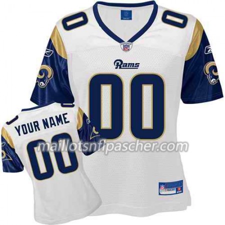 Maillot Los Angeles Rams Custom Blanc - Femme Maillot Los Angeles Rams Custom Blanc - Femme
